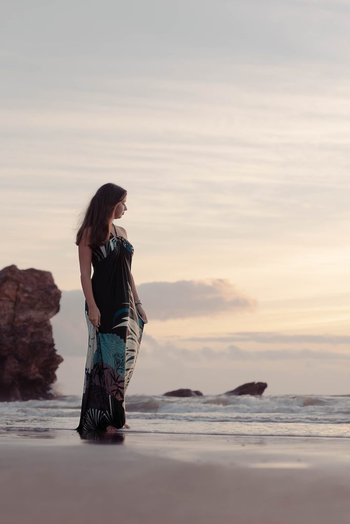 Photo portrait mode sur la plage de saint brevin