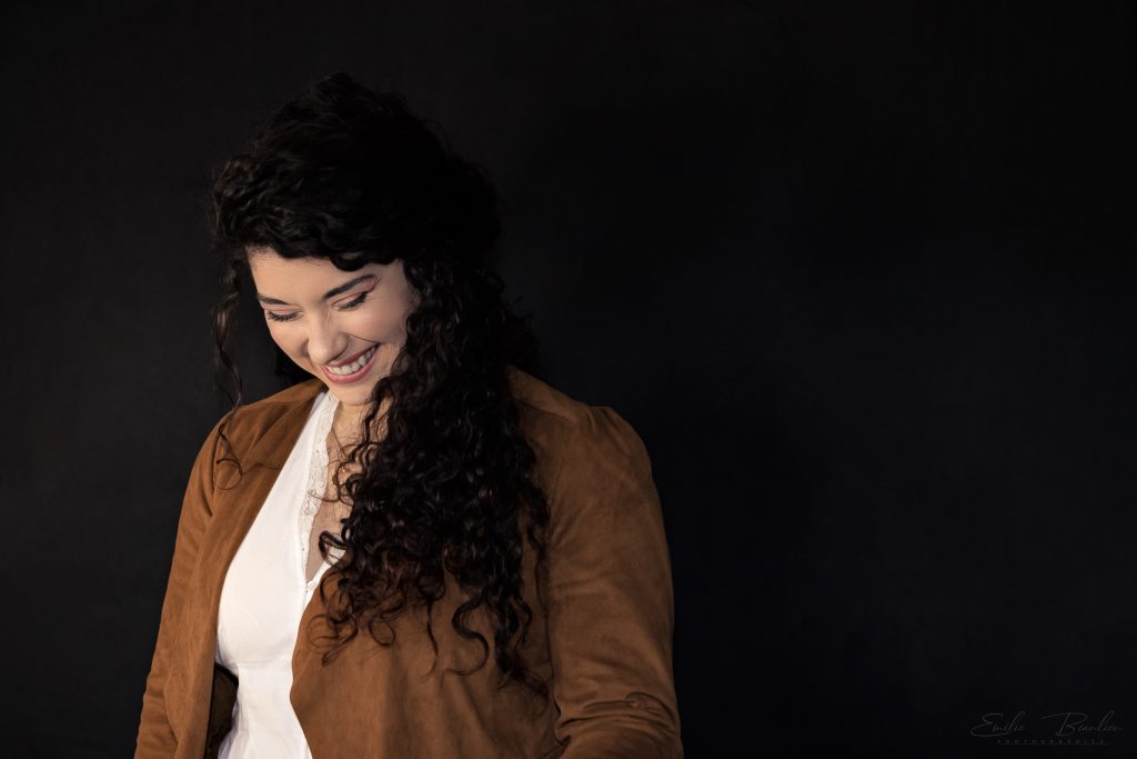 Photo studio d'une actrice pour la création de son book