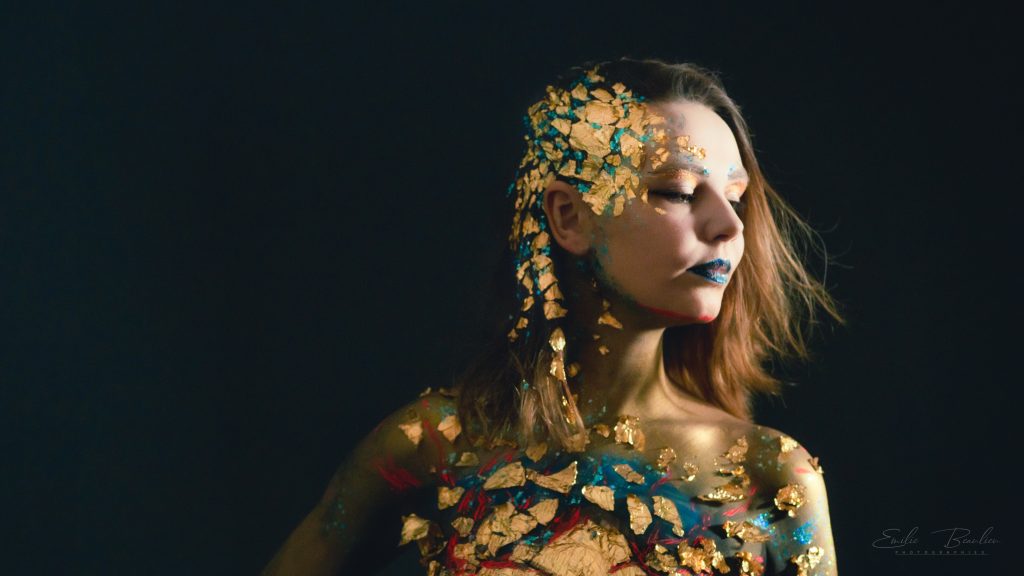 Photo studio mode body painting maquillage